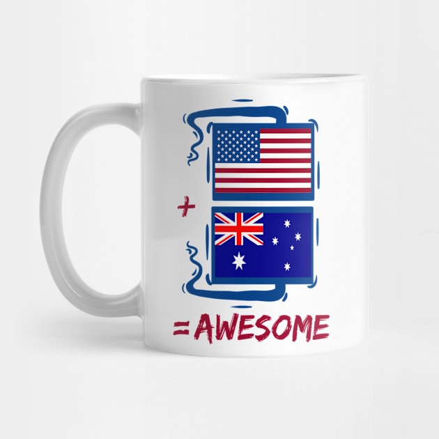 Australian and American Is Awesome by TShirtWaffle1